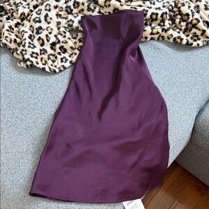 Zara Strapless Plum blouse